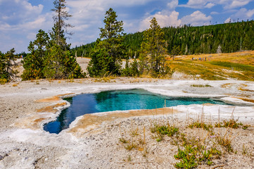 A thermal spring in Yellowstone