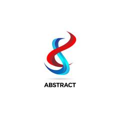 Obraz premium Abstract Dynamic Technology Logo
