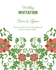 save the date cards invitation floral design vector illustration