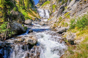 Yellowstone River Waterfall