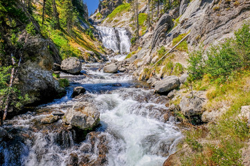Yellowstone River Waterfall