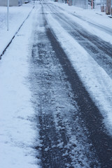 雪の道
