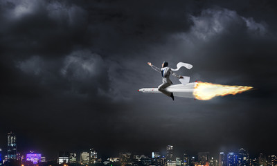 Business success and targets achievement concept.