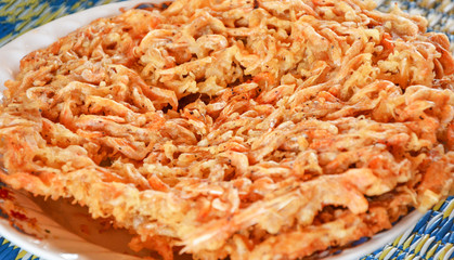 Small shrimp fried Crispy pancakes prawn sheet - Freshwater shrimp for food