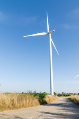 Wind generator farming in dreen world energy concept