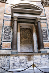  The altar of the church in the Rome churhe