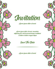 Perfect for invitation with floral design vector art