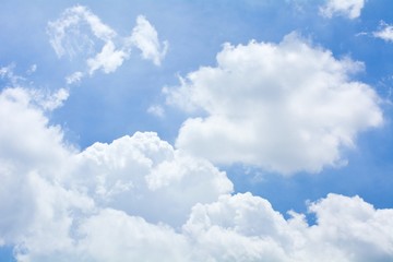 Fototapeta na wymiar blue sky with cloud in summer - background