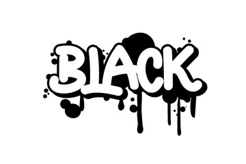 Lettering poster design on white background. Vector illustration.