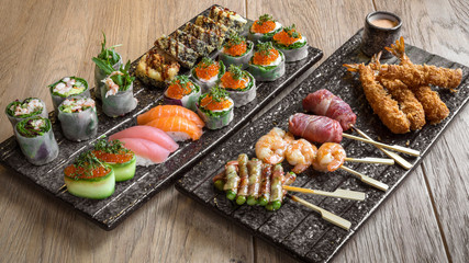 Ordering sushi for a night at home