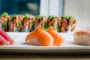 Ordering sushi for a night at home