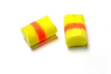 A pair of earplugs