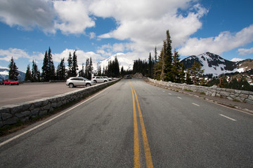 Naklejka premium road in the mountains