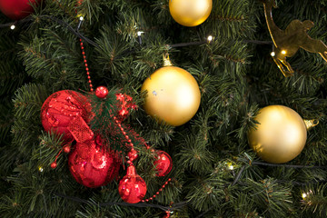 christmas decoration on tree