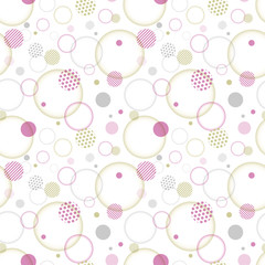 Cute geometric background. Seamless pattern.Vector. かわいい幾何学パターン