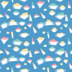 Cute geometric background. Seamless pattern.Vector. かわいい幾何学パターン