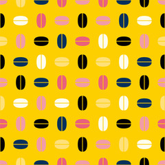 Cute geometric background. Seamless pattern.Vector. かわいい幾何学パターン