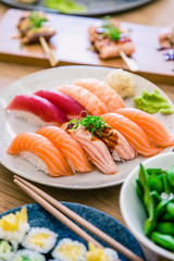 Ordering sushi for a night at home