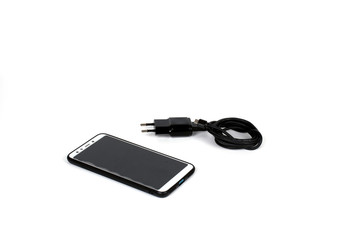smart phone, headphones, charger phone