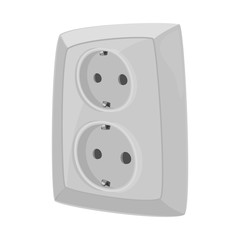 Vector illustration of electricity and electric symbol. Collection of electricity and energy vector icon for stock.