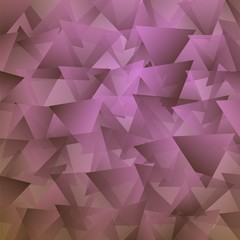 Abstract background from geometrical objects. The pink triangles. Vector illustration. Eps 10.