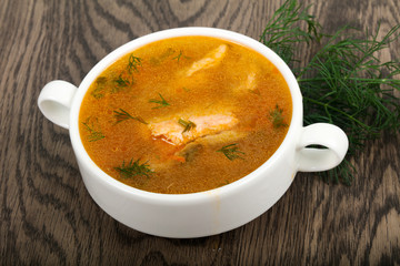 Salmon soup