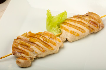 Grilled chicken thighs