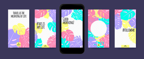 Stories Templates for Social Media Design. © ingara