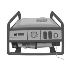 Vector design of electricity and electric symbol. Set of electricity and energy stock vector illustration.