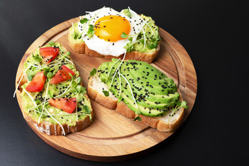 Three healthy toasts