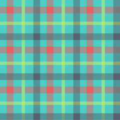 Plaid color seamless vector pattern