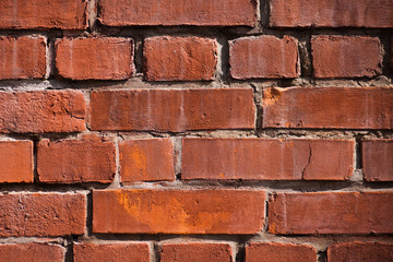 Obraz premium brick wall close-up, old brick