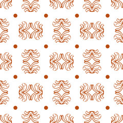Batik background of vintage geometric shapes