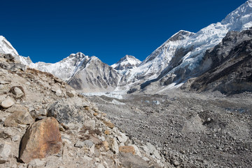 Fototapeta na wymiar khumbu glacier