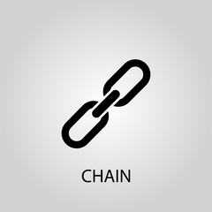 Chain icon. Chain concept symbol design. Stock - Vector illustration can be used for web.