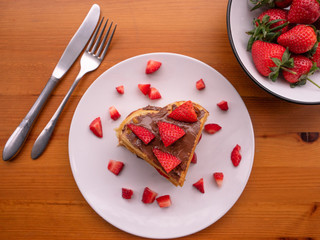 waffles and fruit