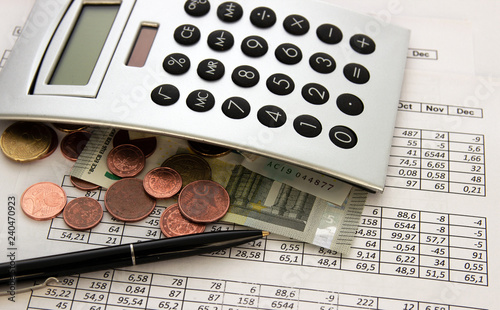 Accounting Business Calculations Calculator Counting Of Funds Dollars Euros And Cents Accounting Business Calculations Calculator Counting Of Funds Dollars Euros And Cents
