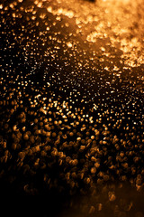 Gold abstract bokeh background
