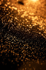 Gold abstract bokeh background