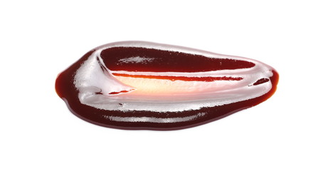 Dog rose marmalade isolated on white background