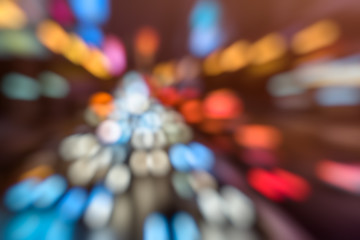 City at night - blur photo, blurred background.