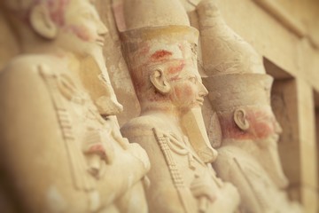 The great temple of Hatshepsut in Egypt. Selective Focus.