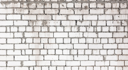 Brick wall on the wall of the house as a background