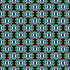 Fototapeta premium Retro ellipses pattern background