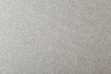 Fototapeta premium Silver glitter background, shiny paper texture