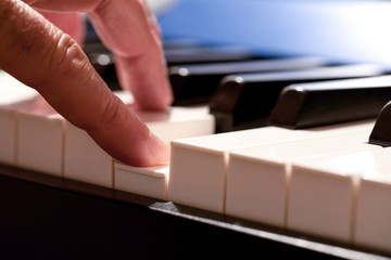 Piano playing keyboard