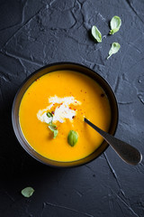 Fresh Carrot Cream Soup