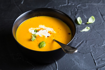 Fresh Carrot Cream Soup