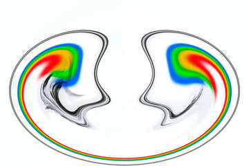 Color design pattern, computer generated images