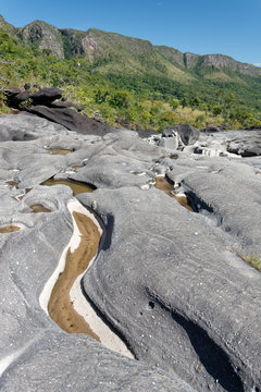 Miejsce zwane "Val da Lua" w pobliżu Sao Jorge, Goias, Brazylia